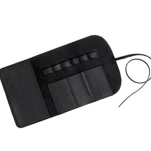 Pottery Barn Reese leather tech roll travel cord organizer